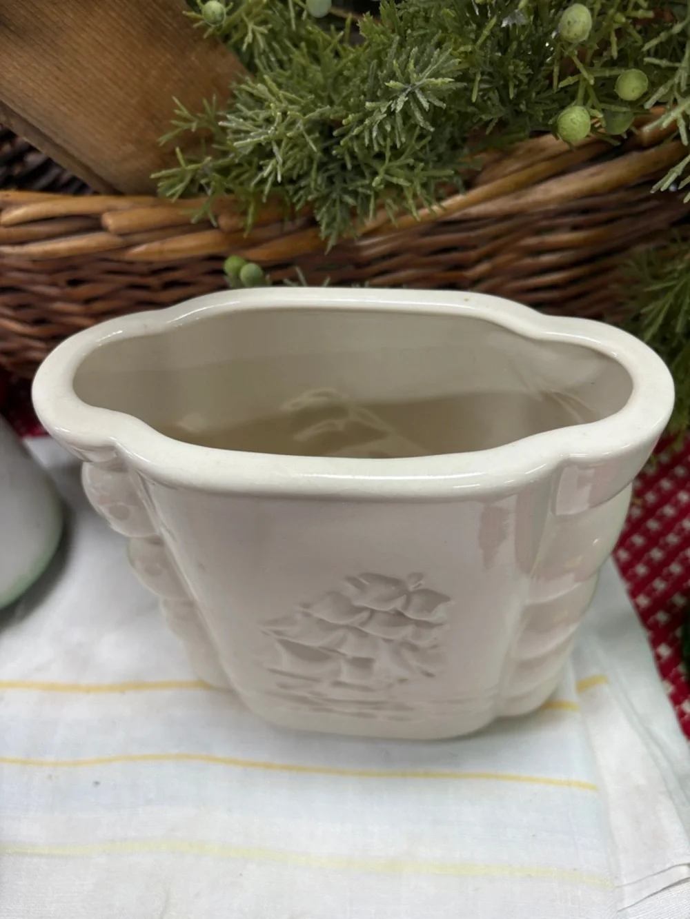 Vintage Abingdon Pottery Vase Beige 7